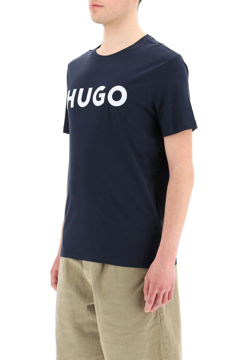 Hugo dulivio logo t-shirt Blue-T-Shirt-Hugo-Urbanheer