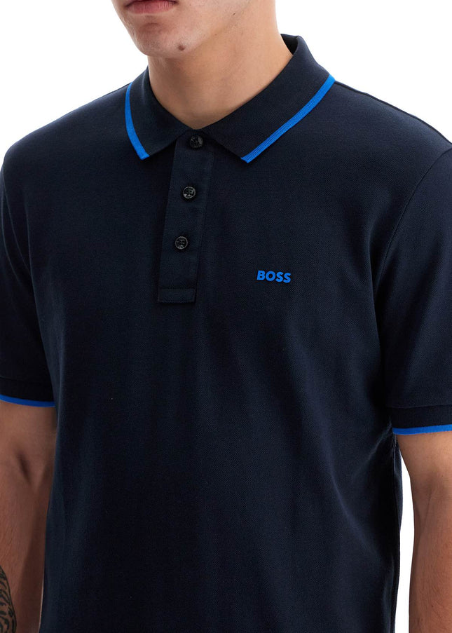 Boss "contrast trim parlay polo shirt