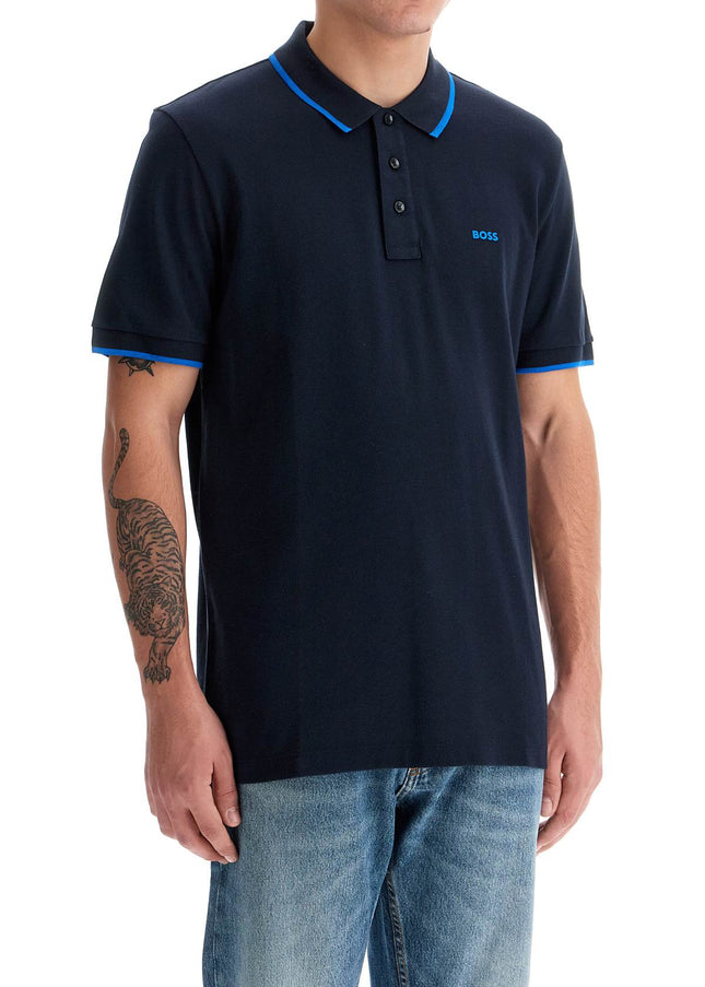 Boss "contrast trim parlay polo shirt