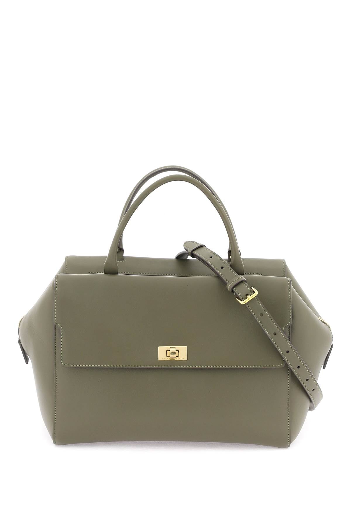 Anya Hindmarch Seaton Handbag Khaki-Anya Hindmarch-os-Urbanheer