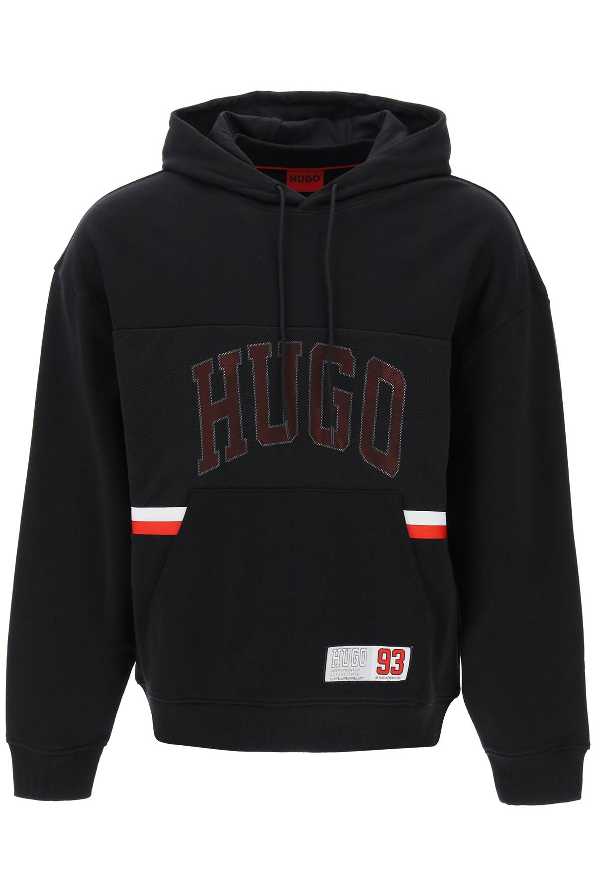 Hugo relaxed fit hoodie sweatshirt Black-sweatshirt-Hugo-S-Urbanheer