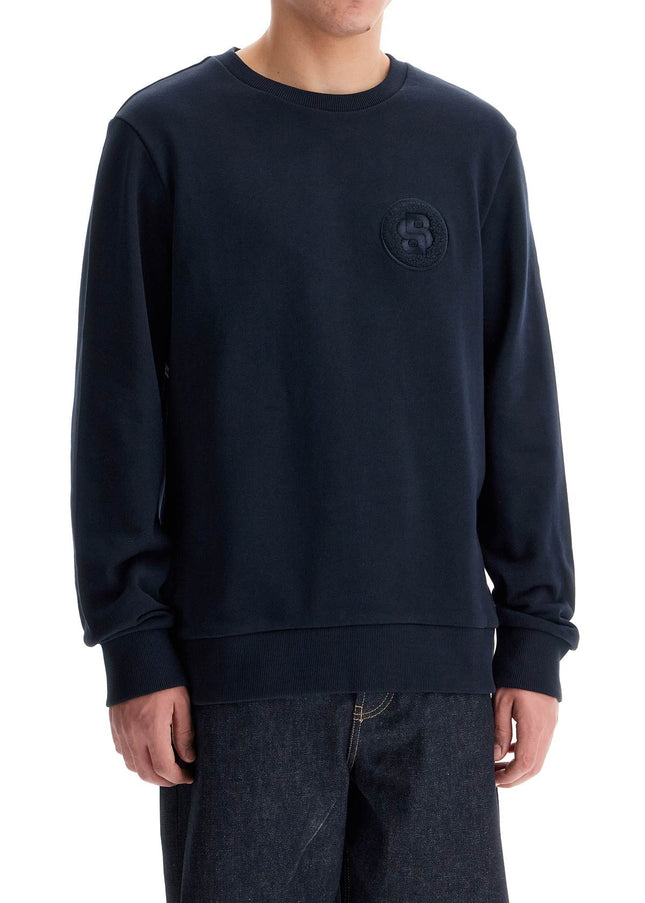 Boss crewneck sweatshirt with double mon