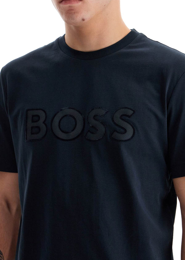 Boss t-shirt with patch logo design