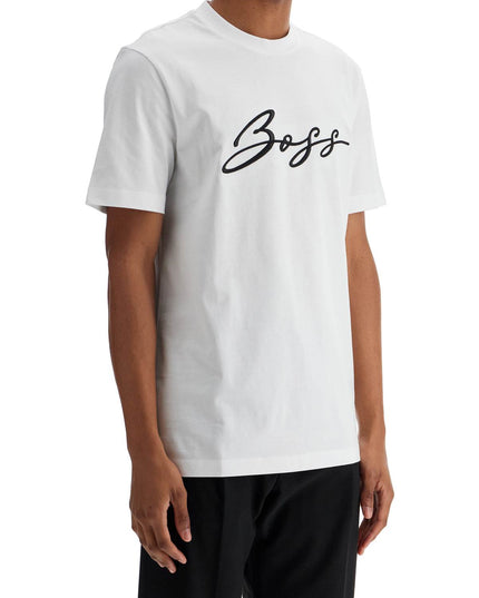 Boss embroidered t-shirt