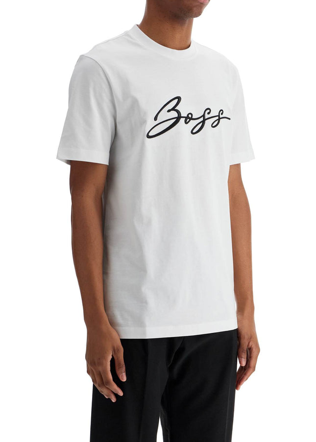 Boss embroidered t-shirt