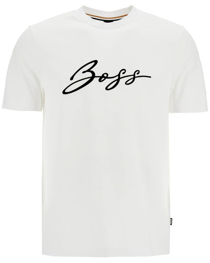 Boss embroidered t-shirt