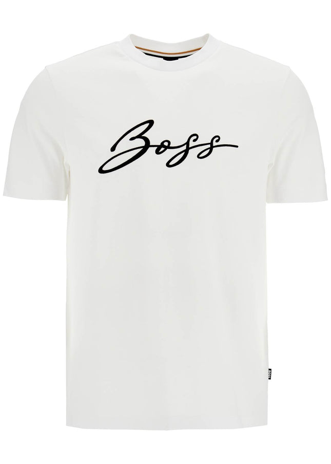 Boss embroidered t-shirt