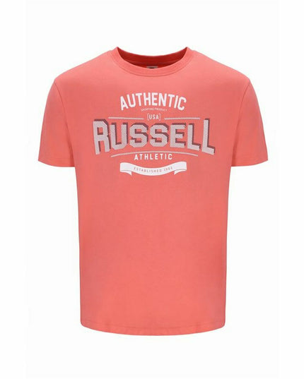 Men’s Short Sleeve T-Shirt Russell Athletic Amt A30081 Orange Coral-Sports | Fitness > Sports material and equipment > Sports t-shirts-Russell Athletic-Urbanheer