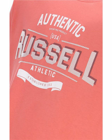 Men’s Short Sleeve T-Shirt Russell Athletic Amt A30081 Orange Coral-Sports | Fitness > Sports material and equipment > Sports t-shirts-Russell Athletic-Urbanheer