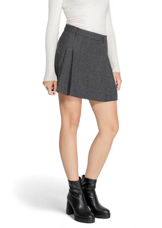 Only Gray Polyester Skirt