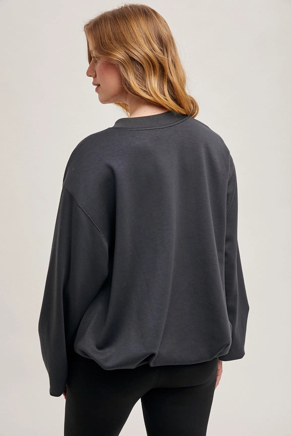 Softstreme Voluminous-Sleeve Pullover ASH