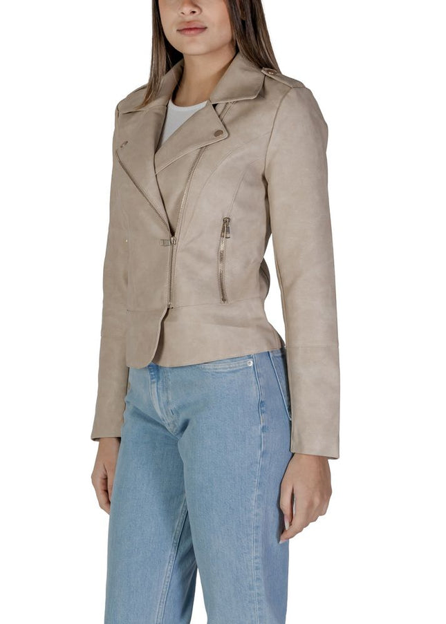 Only Beige Polyester Jackets & Coat