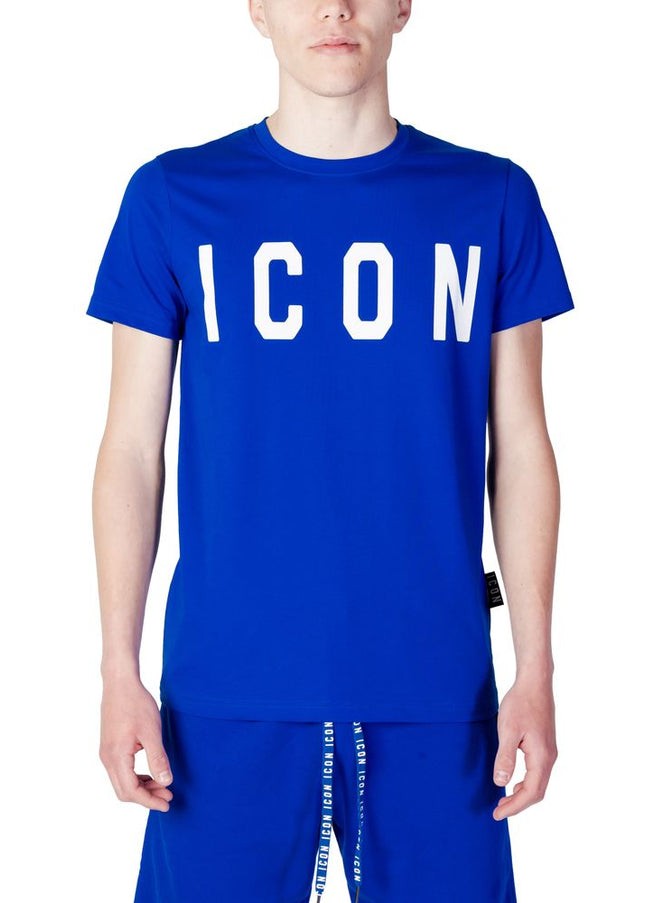 Icon Blue Cotton T-Shirt