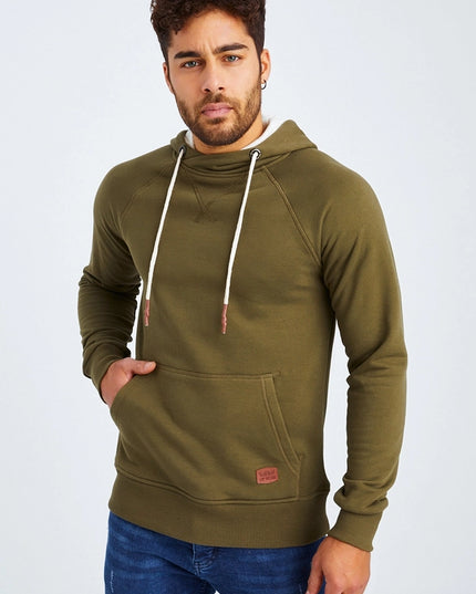 Men'S Hoodie Hood Khaki-Hoodie-Leif Nelson GmbH-S-Urbanheer