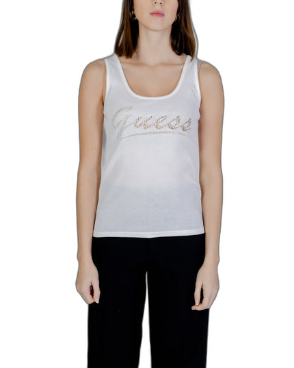 Guess Women Undershirt-Clothing Tank-Top-Guess-white-XS-Urbanheer