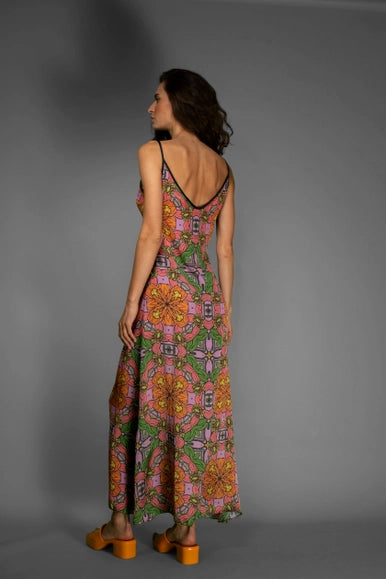 Super Soft Orange Floral Slip Maxi Dress-Nuvula-Urbanheer