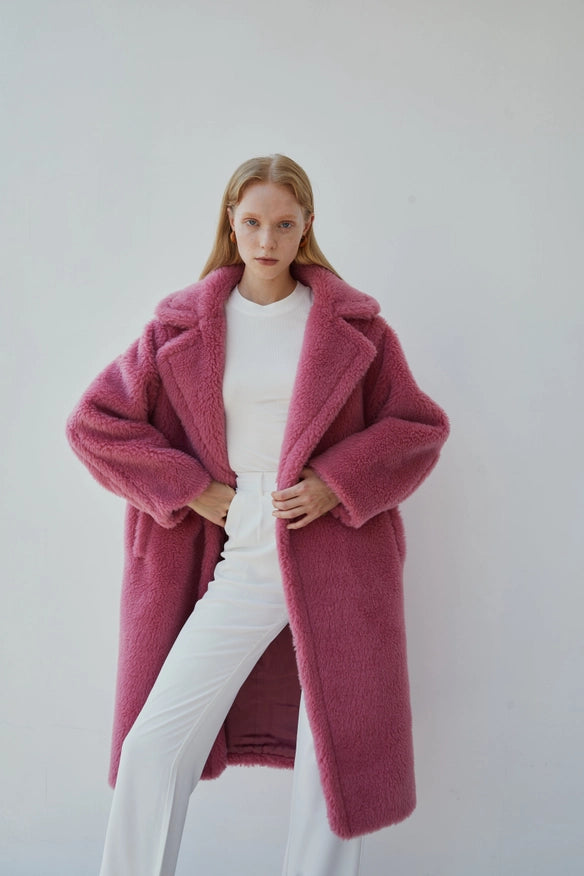 The Teddy Coat-COAT-Pissenlit-Pink-S-Urbanheer