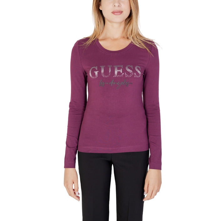 Guess Women T-Shirt-Clothing - Women-Guess-purple-XS-Urbanheer
