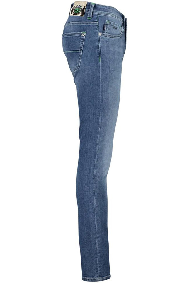 Tramarossa Blue Cotton Jeans & Pant