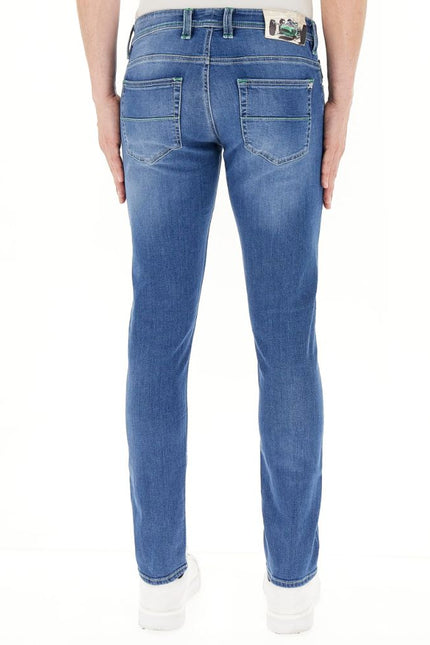 Tramarossa Blue Cotton Jeans & Pant