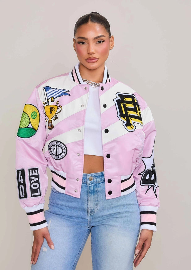 Tennis Varsity Jacket-Jacket-Vibrant M.i.U-Urbanheer