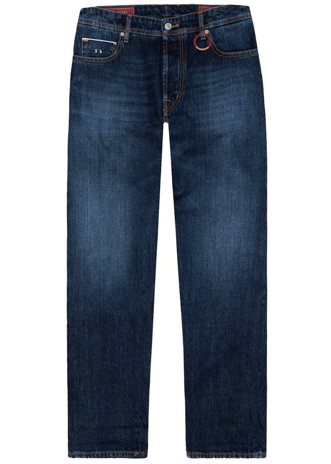 Tramarossa Blue Cotton Jeans & Pant