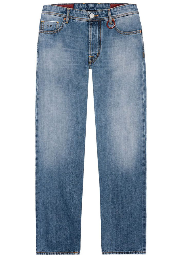 Tramarossa Blue Cotton Jeans & Pant