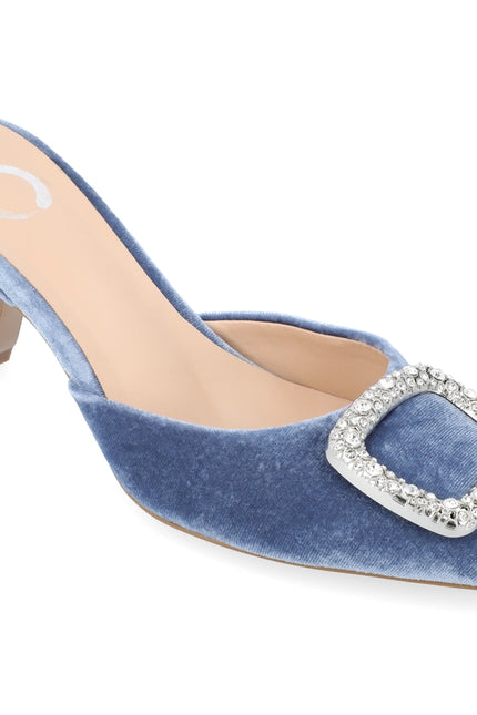 Journee Collection Women's Rishie Pump Blue-Shoes Pumps-Journee Collection-5.5-Urbanheer