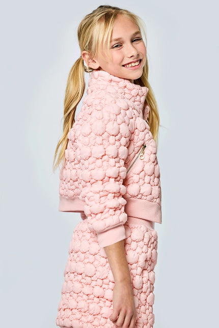 Bubble Quilted Jacket W Stand Collar-Jacket-Hannah Banana-12-Urbanheer