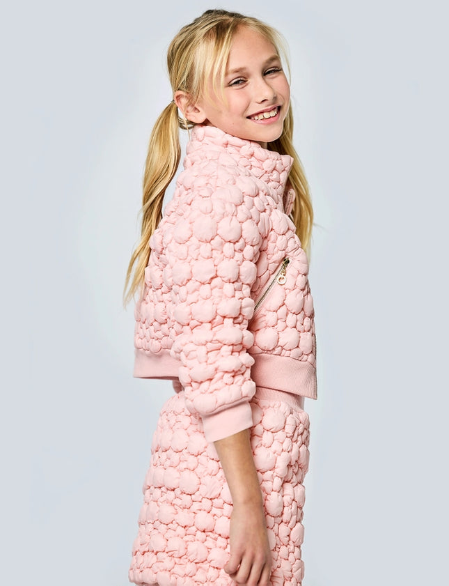 Bubble Quilted Jacket W Stand Collar-Jacket-Hannah Banana-12-Urbanheer