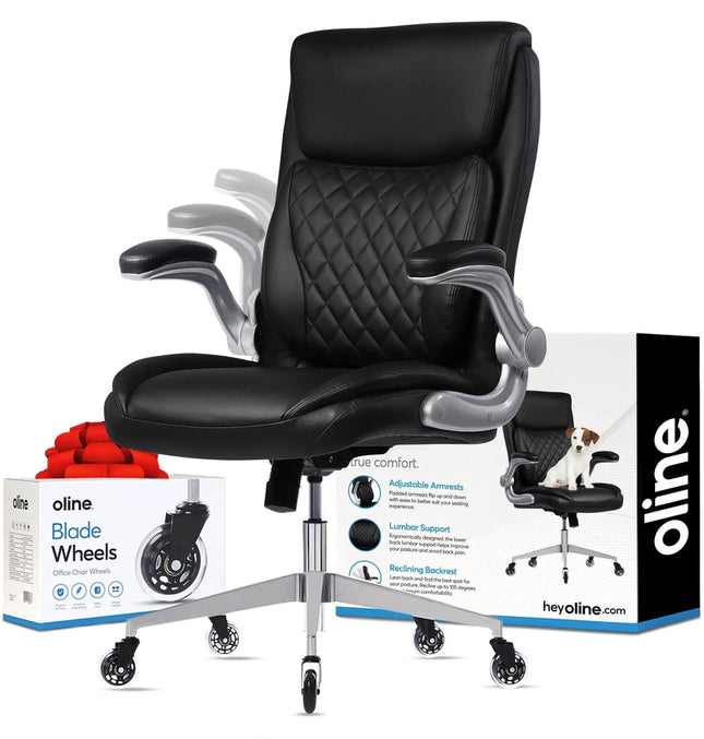 Ergoace Executive Ergonomic Office Chair Black-Office Chairs-Oline-Black-Urbanheer