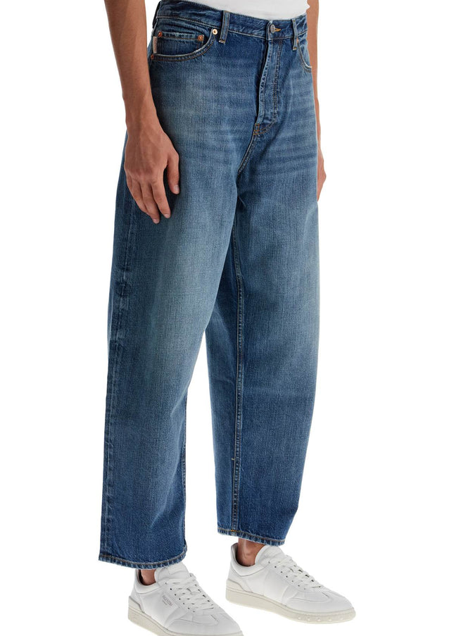 Valentino Garavani wide-legged cropped jeans with a relaxed