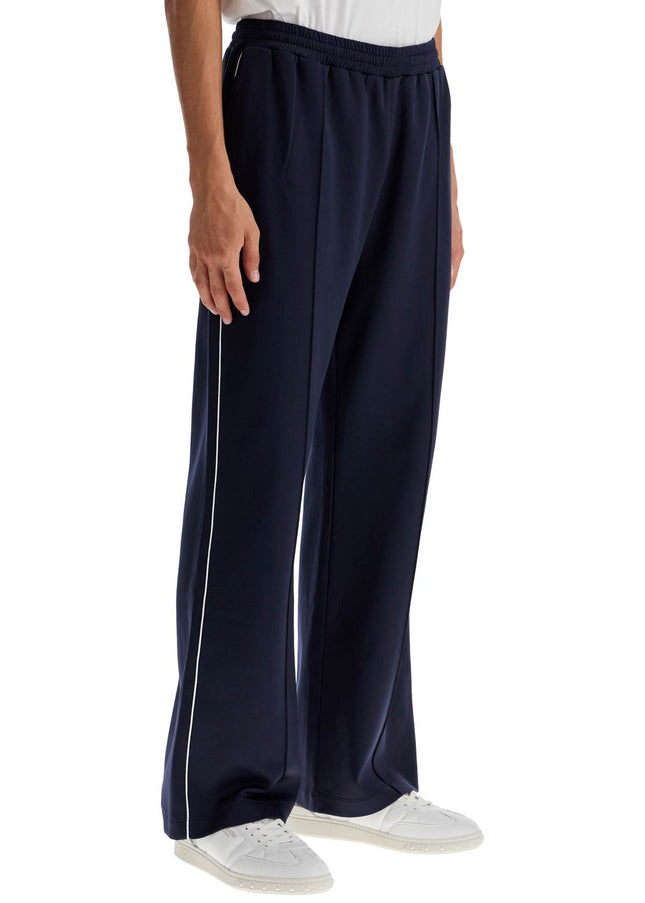 Valentino Garavani jogger pants with metallic v detail