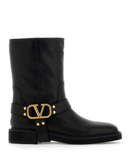 Valentino Garavani vlogo signature leather biker boots