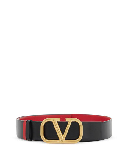 Valentino Garavani leather vlogo signature reversible belt