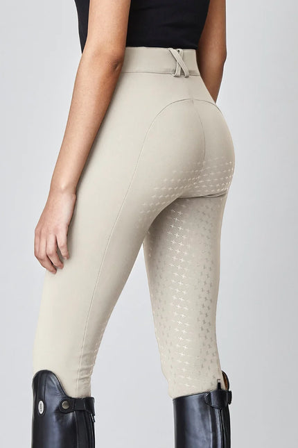 High-Rise Compression Breeches Tan-Breeches-Yagya-Urbanheer