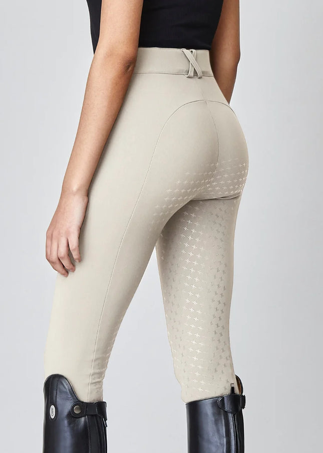 High-Rise Compression Breeches Tan-Breeches-Yagya-Urbanheer