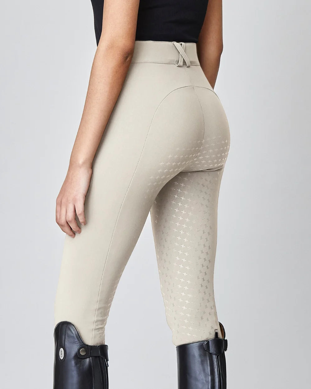 High-Rise Compression Breeches Tan-Breeches-Yagya-Urbanheer