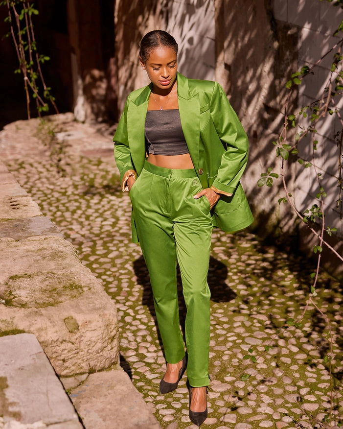 Urban Suit Jacket And Long Pants Apple Green-Suit Jacket and Pants-Nereide Asturias-Urbanheer