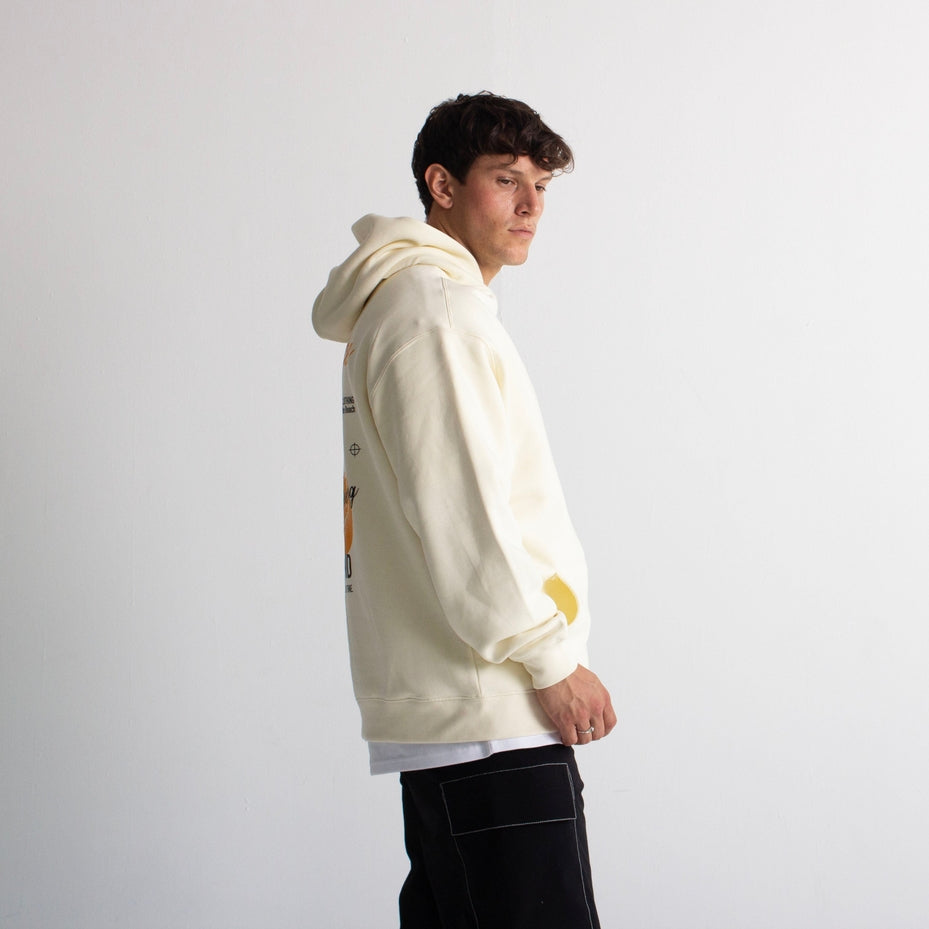 304 Mens Paradise Hoodie Ecru-304 Clothing-Urbanheer