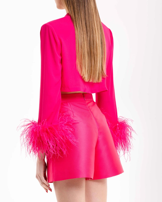 Fuchsia Iris-SHIRT-Giulia De Leonardi Couture-Urbanheer