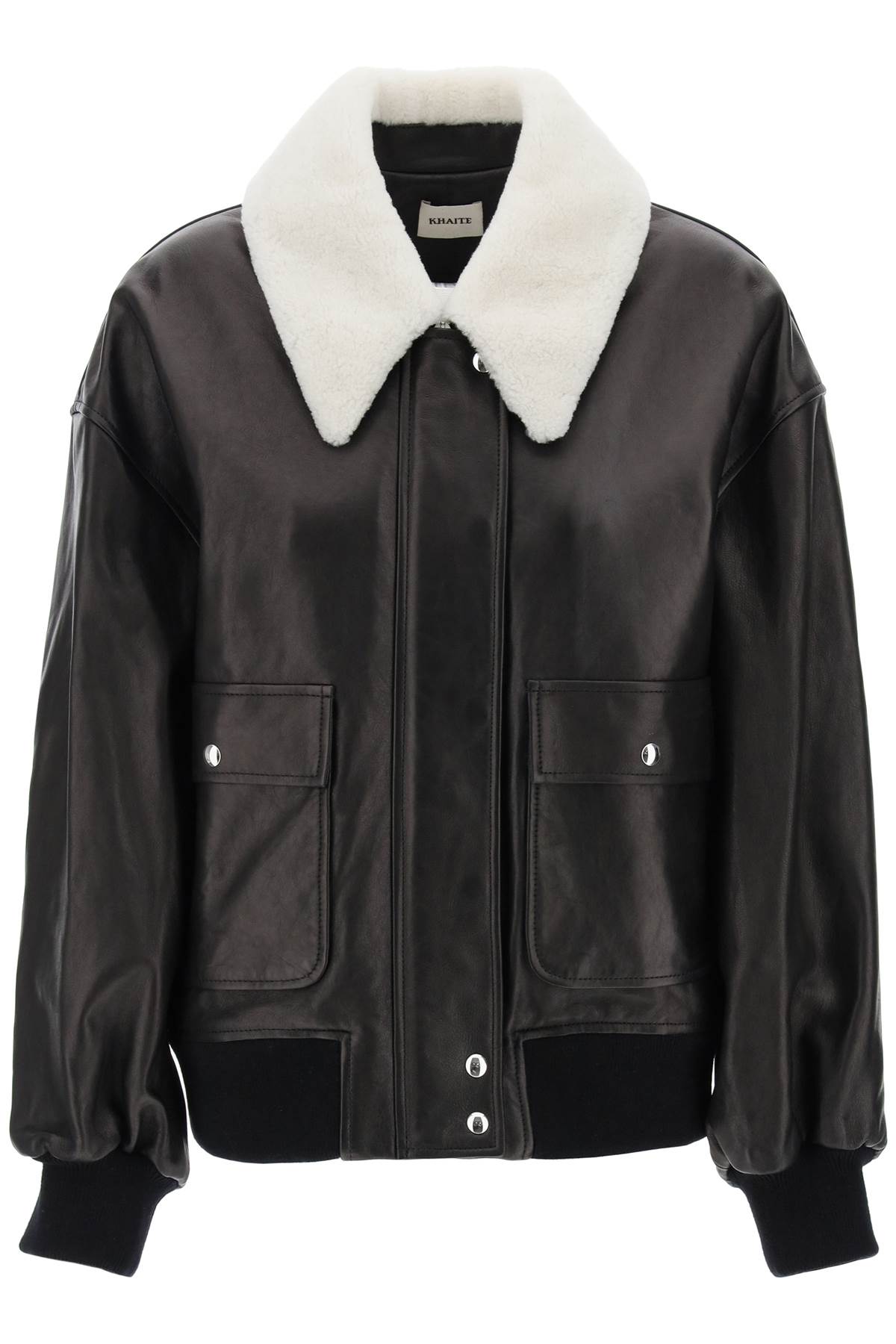 Khaite Leather Shellar Jacket-Jacket-KHAITE-M-Urbanheer