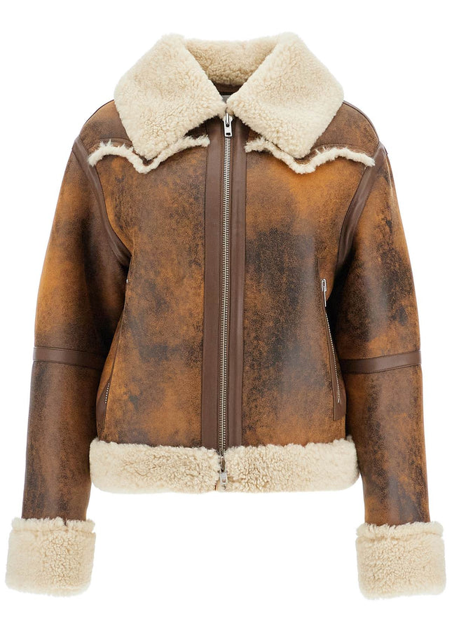 Stand Studio lessie faux shearling jacket