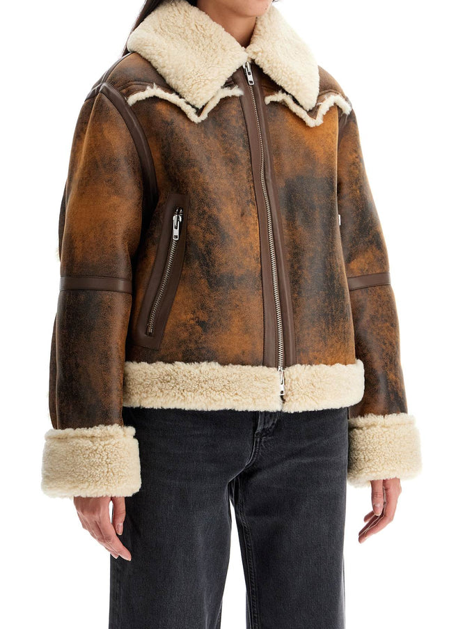 Stand Studio lessie faux shearling jacket