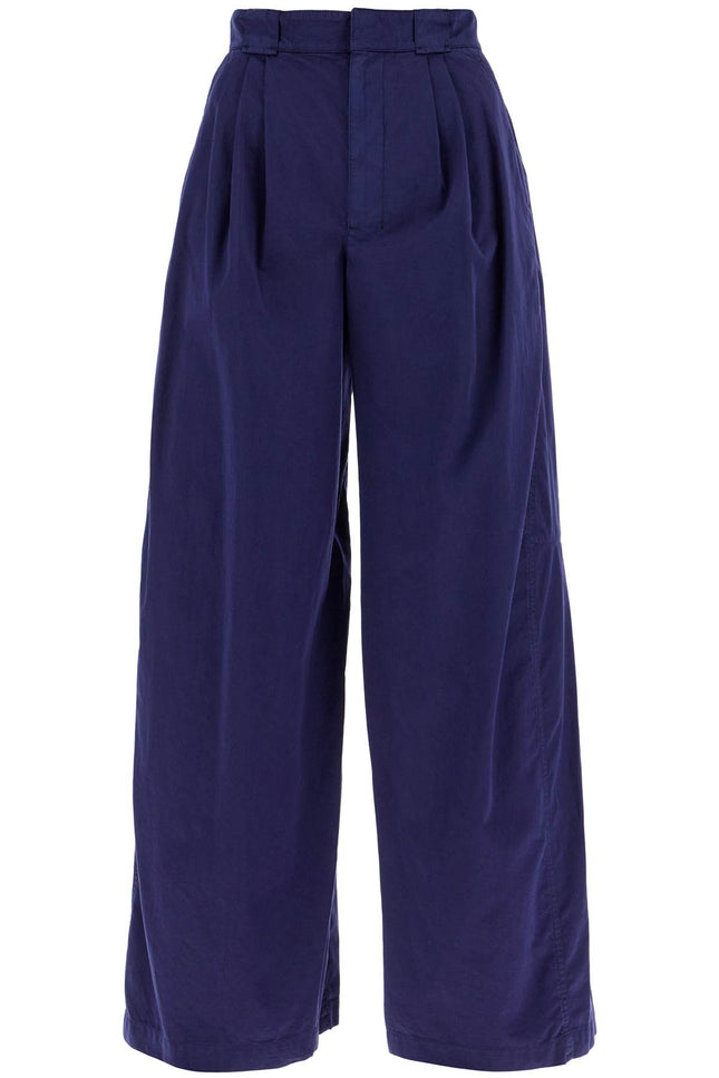 Lemaire lightweight wide-leg pants - Blue