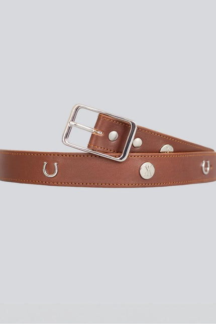 Leather Buckle Belt Brown-BELT-Yagya-Urbanheer