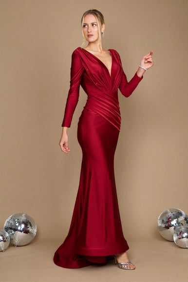 Dylan & Davids Long Sleeve Formal Evening Dress-Dylan & Davids-Urbanheer