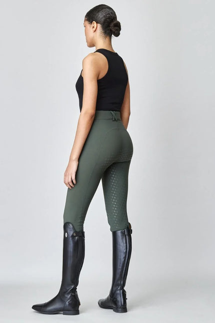 High-Rise Compression Breeches Green-Breeches-Yagya-Urbanheer