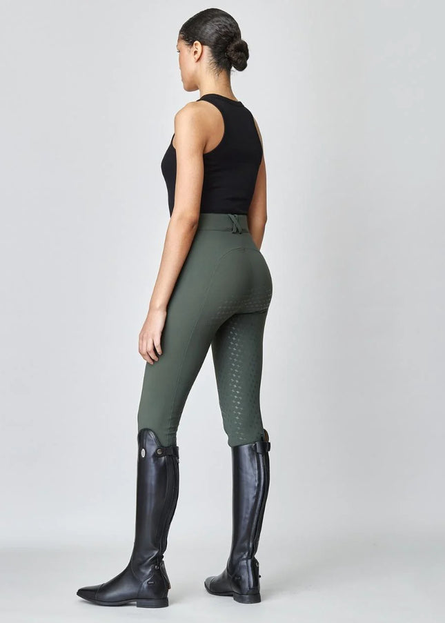 High-Rise Compression Breeches Green-Breeches-Yagya-Urbanheer