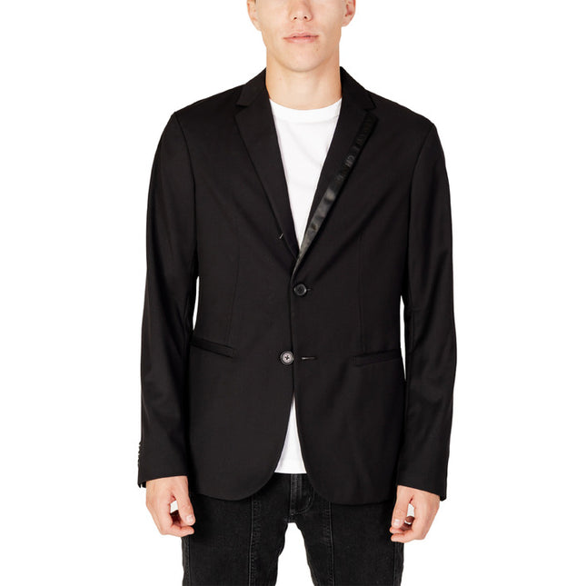 Armani Exchange Men Blazer-Clothing - Men-Armani Exchange-black-36-Urbanheer